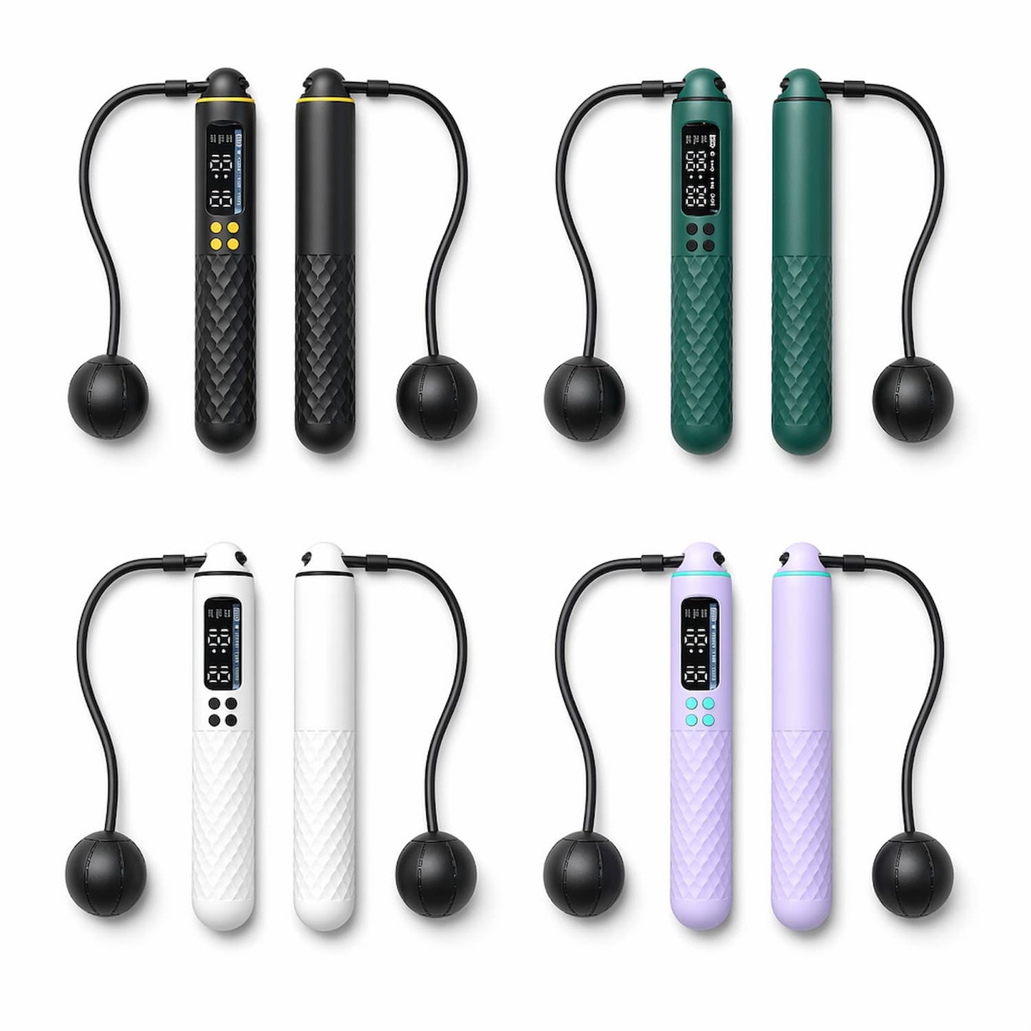 Cordless Jump Rope Digital Counter USB Rechargeable – Wireless Skipping Rope for Home Gym HIIT