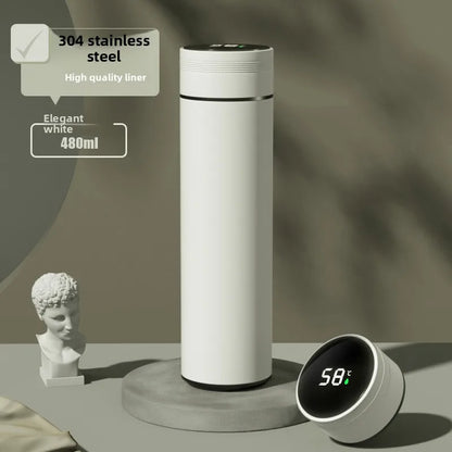 316Stainless Steel Smart Thermos Mugledtemperature Display Touch Control Insulated Water Bottle Tea Separation Forchristmas Gift