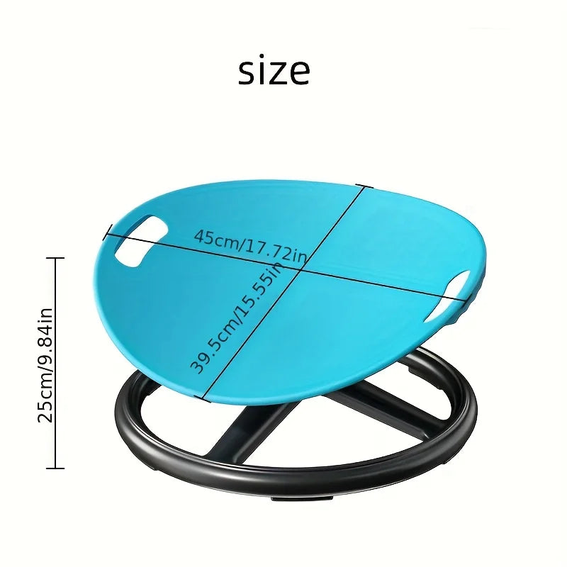 Ergonomic Swivel Sensory Chair - Eggshell Design, Anti-Slip Base & Durable Plastic. Manual Use, No Electricity Needed.