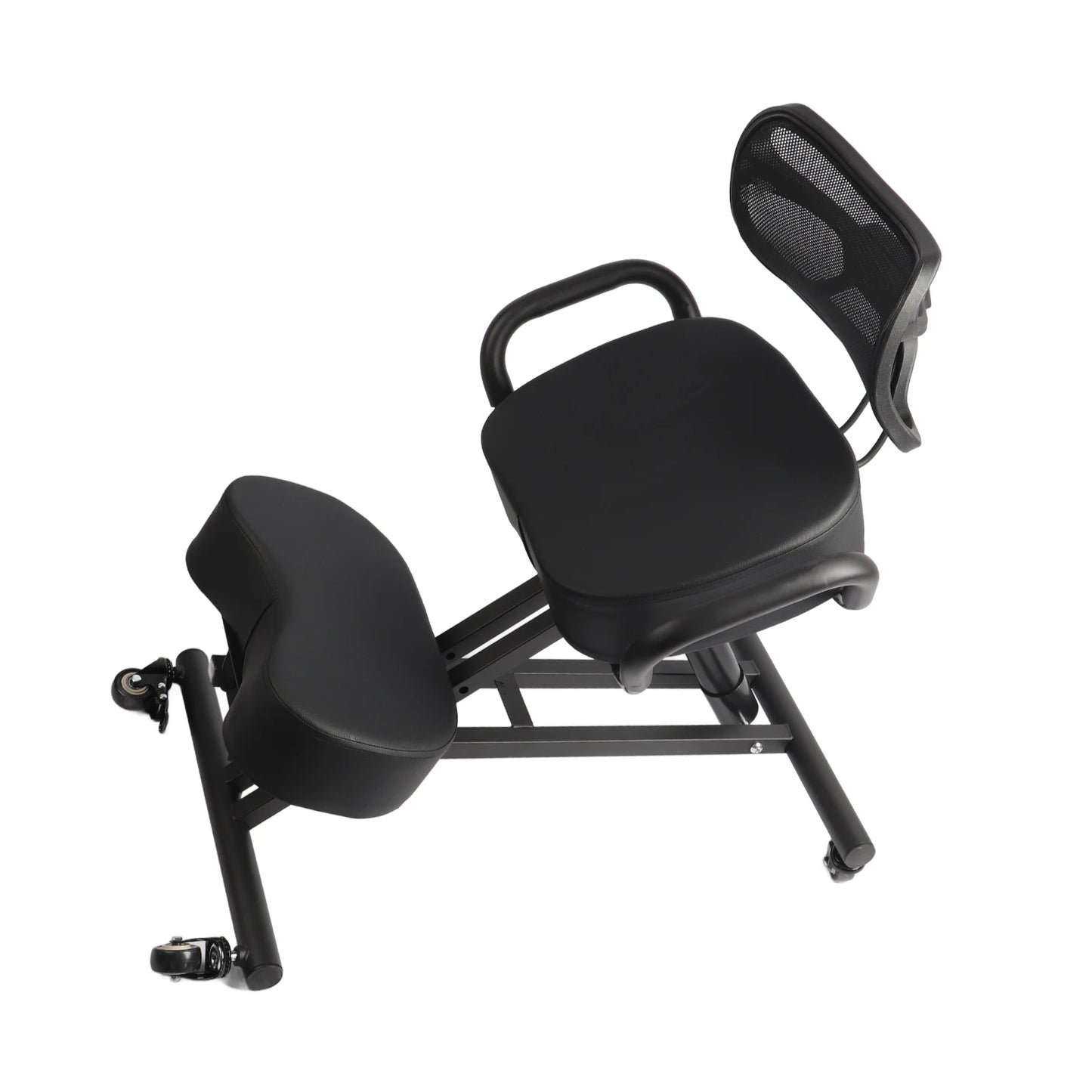 Height Adjustable Ergonomic Breathable Back Support Kneeling Chair with Leather Cushion Kneeling Chair Orthopaedic Stool