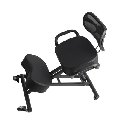 Height Adjustable Ergonomic Breathable Back Support Kneeling Chair with Leather Cushion Kneeling Chair Orthopaedic Stool