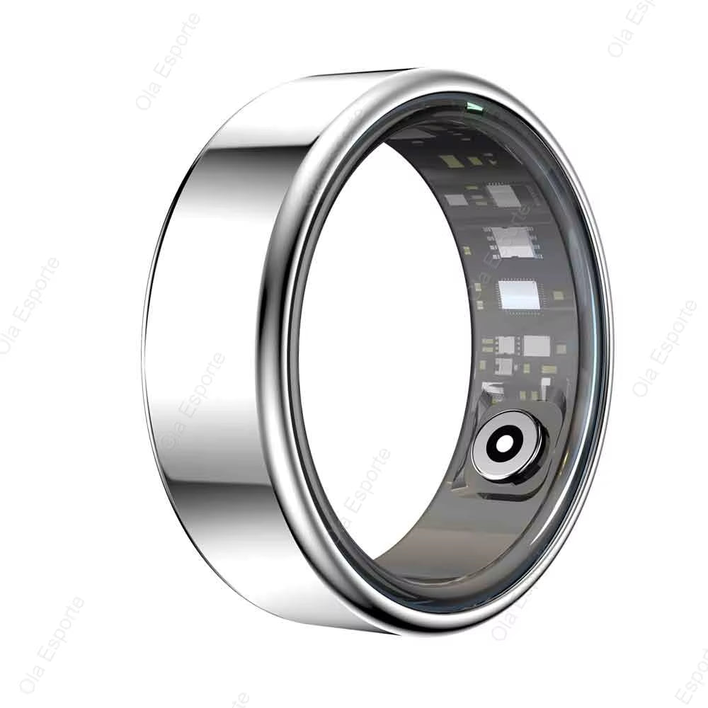 2025 New Smart Ring Men Women, Heart Rate and Blood Oxygen Monitor Smartring IP68 & 5ATM Waterproof, Multi-Sport Mode Rings Man
