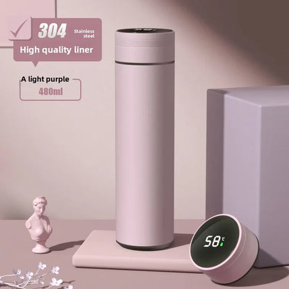 316Stainless Steel Smart Thermos Mugledtemperature Display Touch Control Insulated Water Bottle Tea Separation Forchristmas Gift