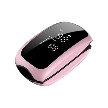 Rechargeable Medical Oximeter Strap Lanyard Fingertip Pulse Oximeter Blood Oxygen Saturation Monitor Digital LED Display Child