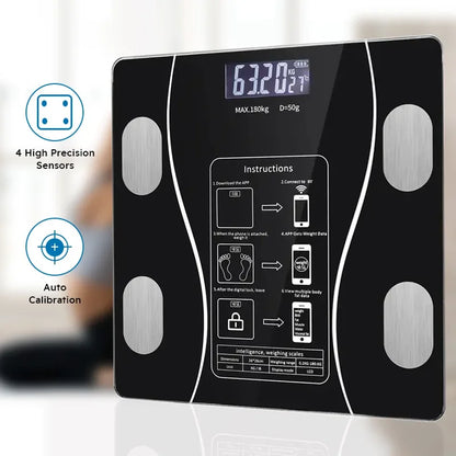 Smart Body Fat Scale Bluetooth Health Scale Wireless LED Digital Weight Scale Body Composition Analyzer Testing Body Fat Scale