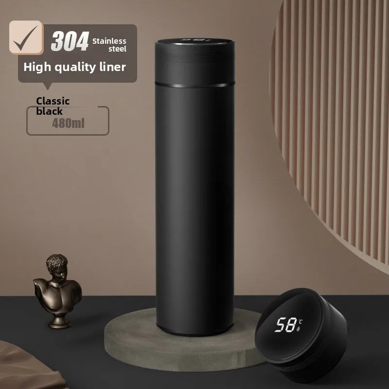 316Stainless Steel Smart Thermos Mugledtemperature Display Touch Control Insulated Water Bottle Tea Separation Forchristmas Gift