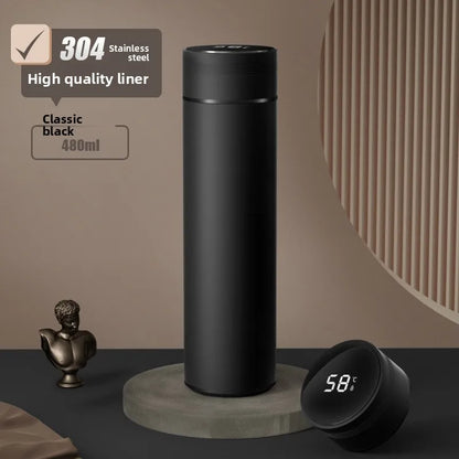 316Stainless Steel Smart Thermos Mugledtemperature Display Touch Control Insulated Water Bottle Tea Separation Forchristmas Gift