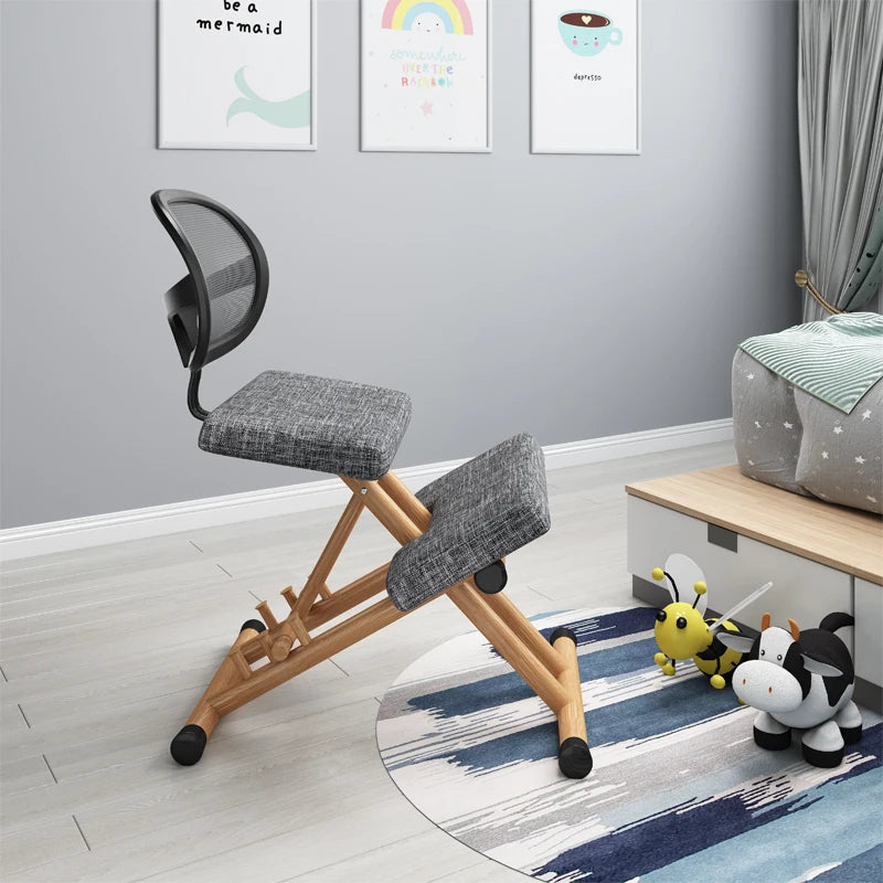 Adjustable Height Ergonomic Kneeling Office Chair with Extra Thick Cushion Computer Desk Chair for Home & Study Office Furniture
