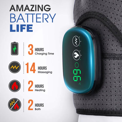 Electric Heating Shoulder Massage Heated Back Shoulder Brace Adjustable Heating Shoulder Massage Belt for Arm Muscle Relaxation