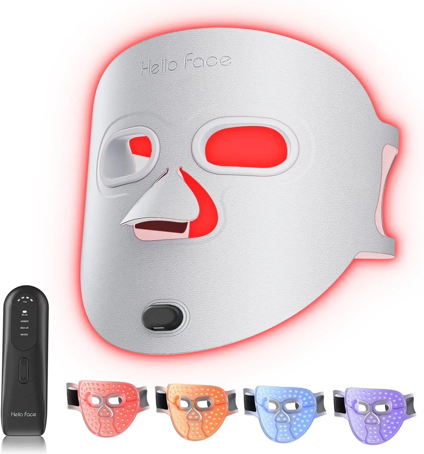 510K Wireless Near-Infrared and Red Light Therapy Facial Mask for Powerful Anti-Ageing Professional Ultra-Light Mask