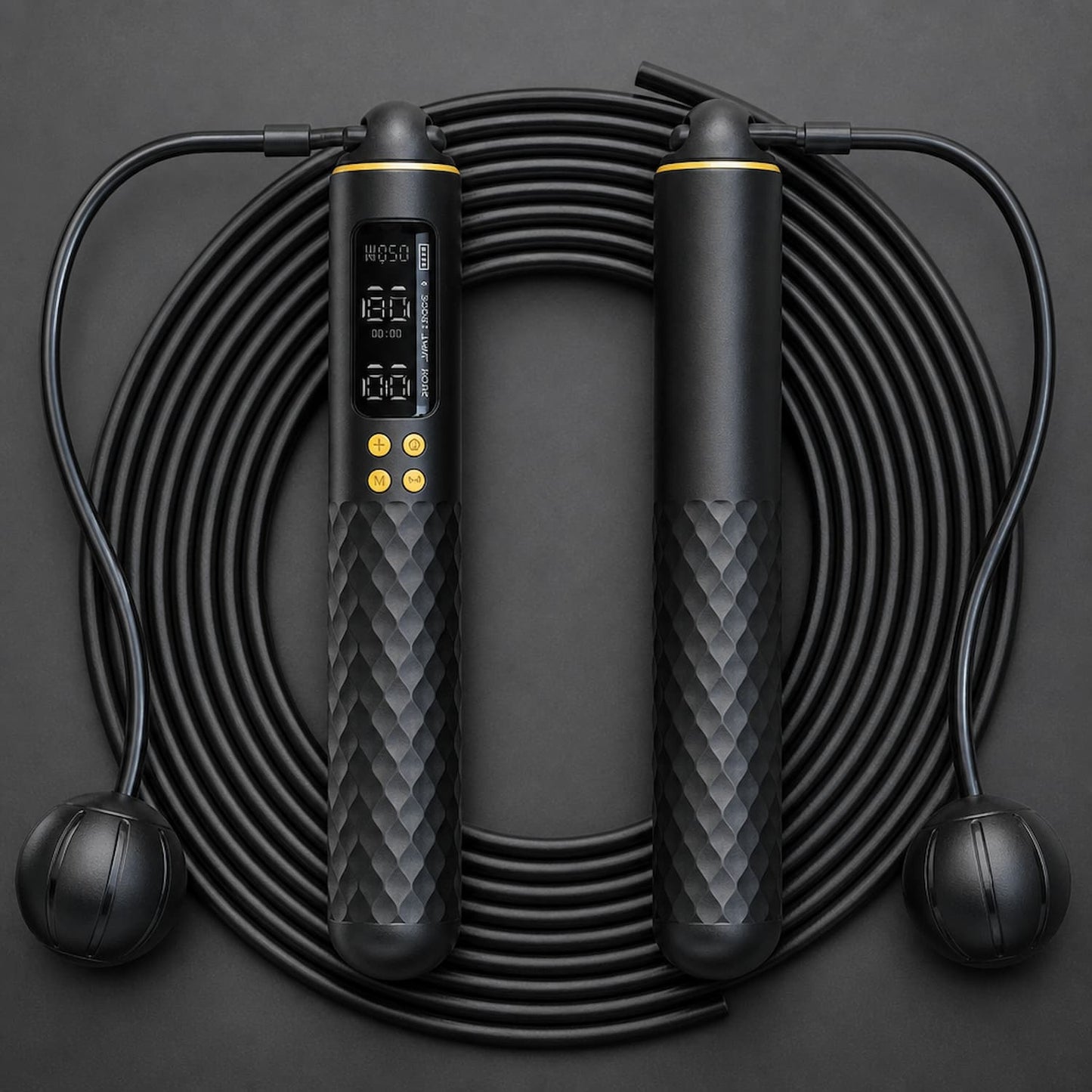 Cordless Jump Rope Digital Counter USB Rechargeable – Wireless Skipping Rope for Home Gym HIIT