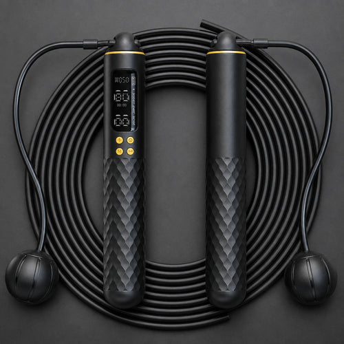 Cordless Jump Rope Digital Counter USB Rechargeable – Wireless Skipping Rope for Home Gym HIIT