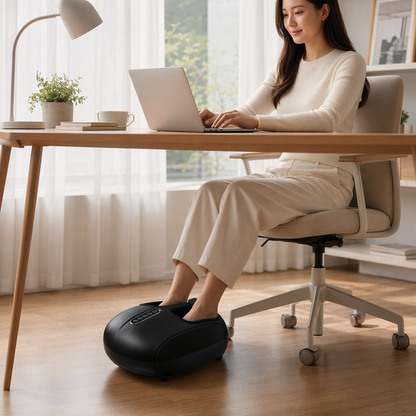 Foot Massager Machine Airbag Compression – Electric Shiatsu Roller Kneading for Plantar Fasciitis Relief