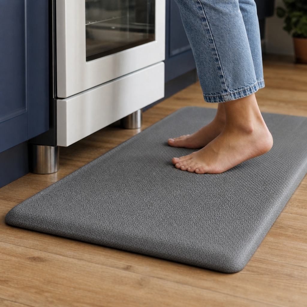 Anti-Fatigue Standing Mat 12mm Thick – Waterproof Non-Slip Kitchen Mat for Standing Desk & Home