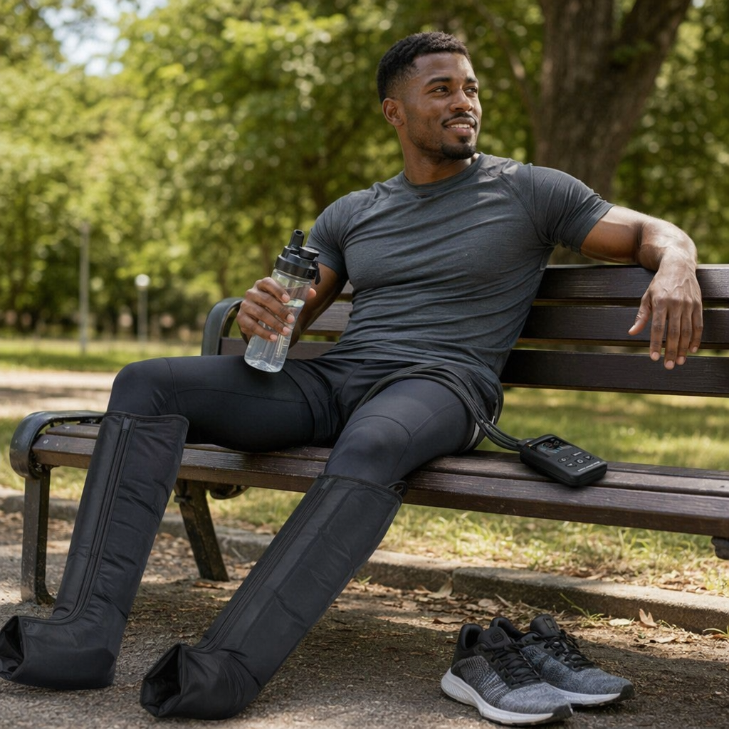 Wireless Air Compression Recovery Boots - Leg Massager & Pressotherapy System