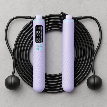 Cordless Jump Rope Digital Counter USB Rechargeable – Wireless Skipping Rope for Home Gym HIIT