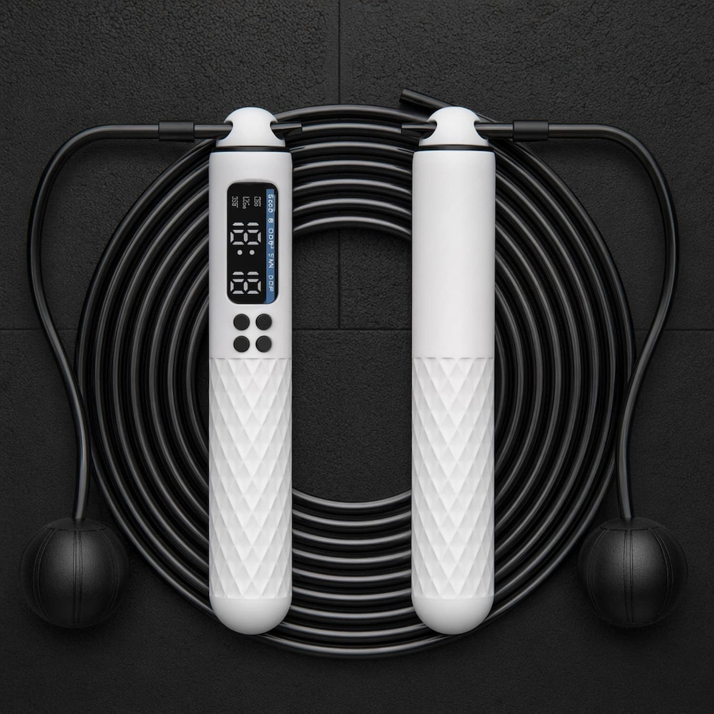 Cordless Jump Rope Digital Counter USB Rechargeable – Wireless Skipping Rope for Home Gym HIIT