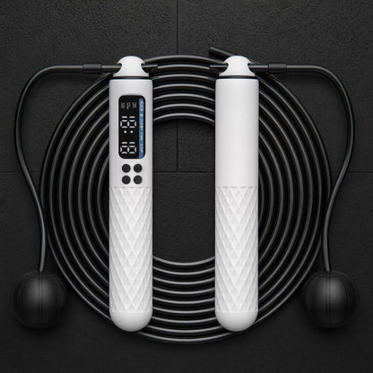 Cordless Jump Rope Digital Counter USB Rechargeable – Wireless Skipping Rope for Home Gym HIIT