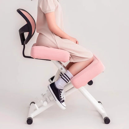 Adjustable Height Ergonomic Kneeling Office Chair with Extra Thick Cushion Computer Desk Chair for Home & Study Office Furniture