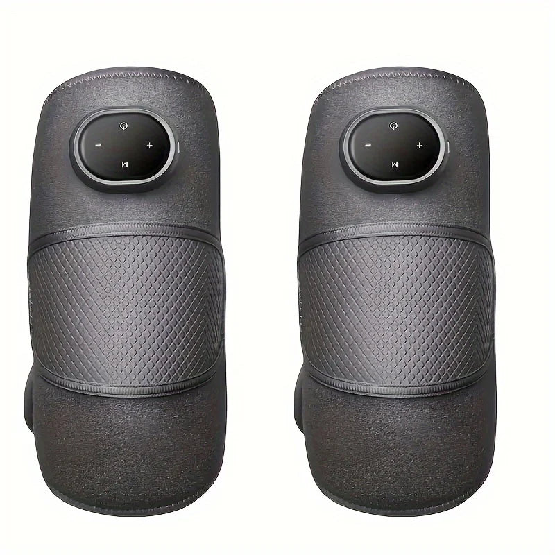 1Pc/2Pcs Heated Knee Massager, 3-In-1 Heated Knee, Elbow, and Shoulder Wrap, Vibrating Knee Heating Pad, 3 Adjustable Vibration and Heating Modes, Heating Pad for Knee, Elbow, Shoulder, and Leg Relaxation (Dual-Use Device)