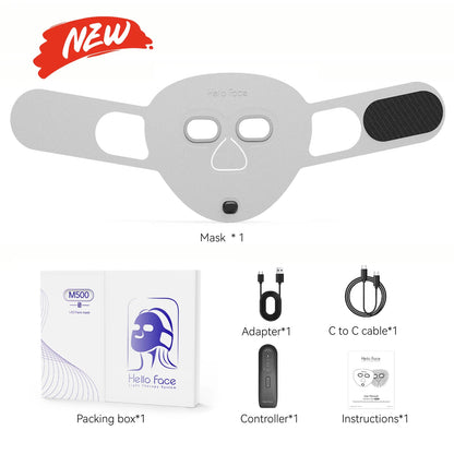 510K Wireless Near-Infrared and Red Light Therapy Facial Mask for Powerful Anti-Ageing Professional Ultra-Light Mask