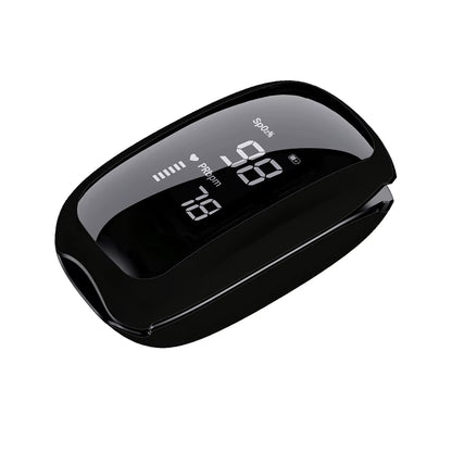 Rechargeable Medical Oximeter Strap Lanyard Fingertip Pulse Oximeter Blood Oxygen Saturation Monitor Digital LED Display Child
