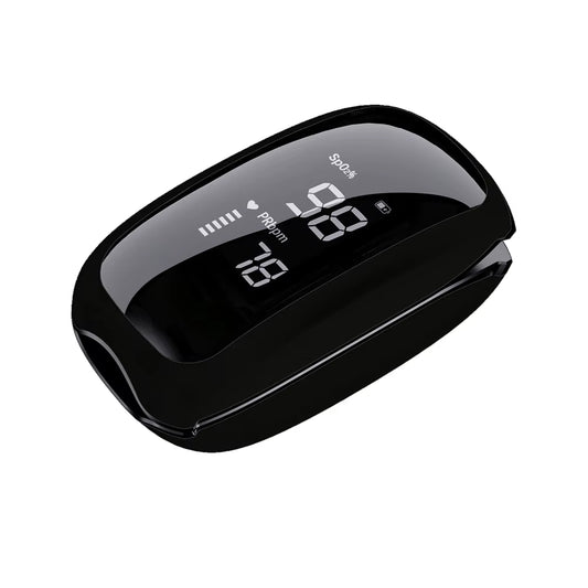 Rechargeable Medical Oximeter Strap Lanyard Fingertip Pulse Oximeter Blood Oxygen Saturation Monitor Digital LED Display Child