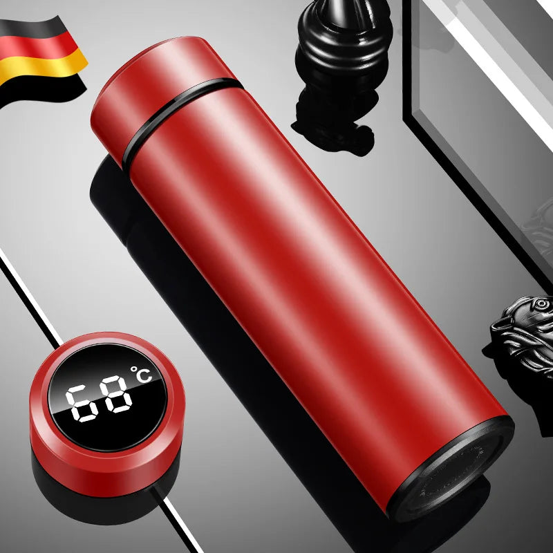 316Stainless Steel Smart Thermos Mugledtemperature Display Touch Control Insulated Water Bottle Tea Separation Forchristmas Gift