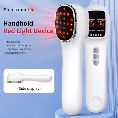 650Nm+808Nm Handheld Face Body Red Light Infrared Beauty Device Skin Rejuvenation Muscle Joint Body Fatigue Relief Health Care