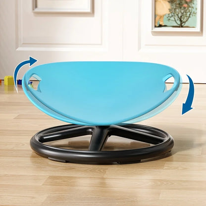 Ergonomic Swivel Sensory Chair - Eggshell Design, Anti-Slip Base & Durable Plastic. Manual Use, No Electricity Needed.