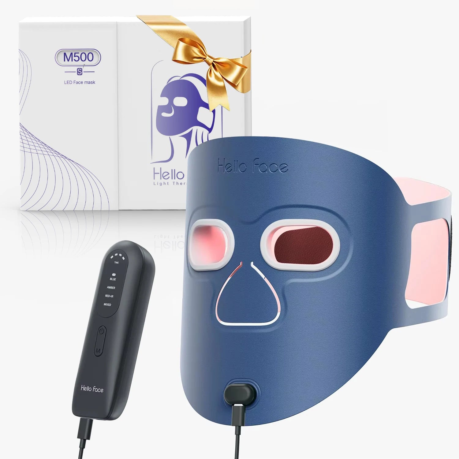 510K Wireless Near-Infrared and Red Light Therapy Facial Mask for Powerful Anti-Ageing Professional Ultra-Light Mask