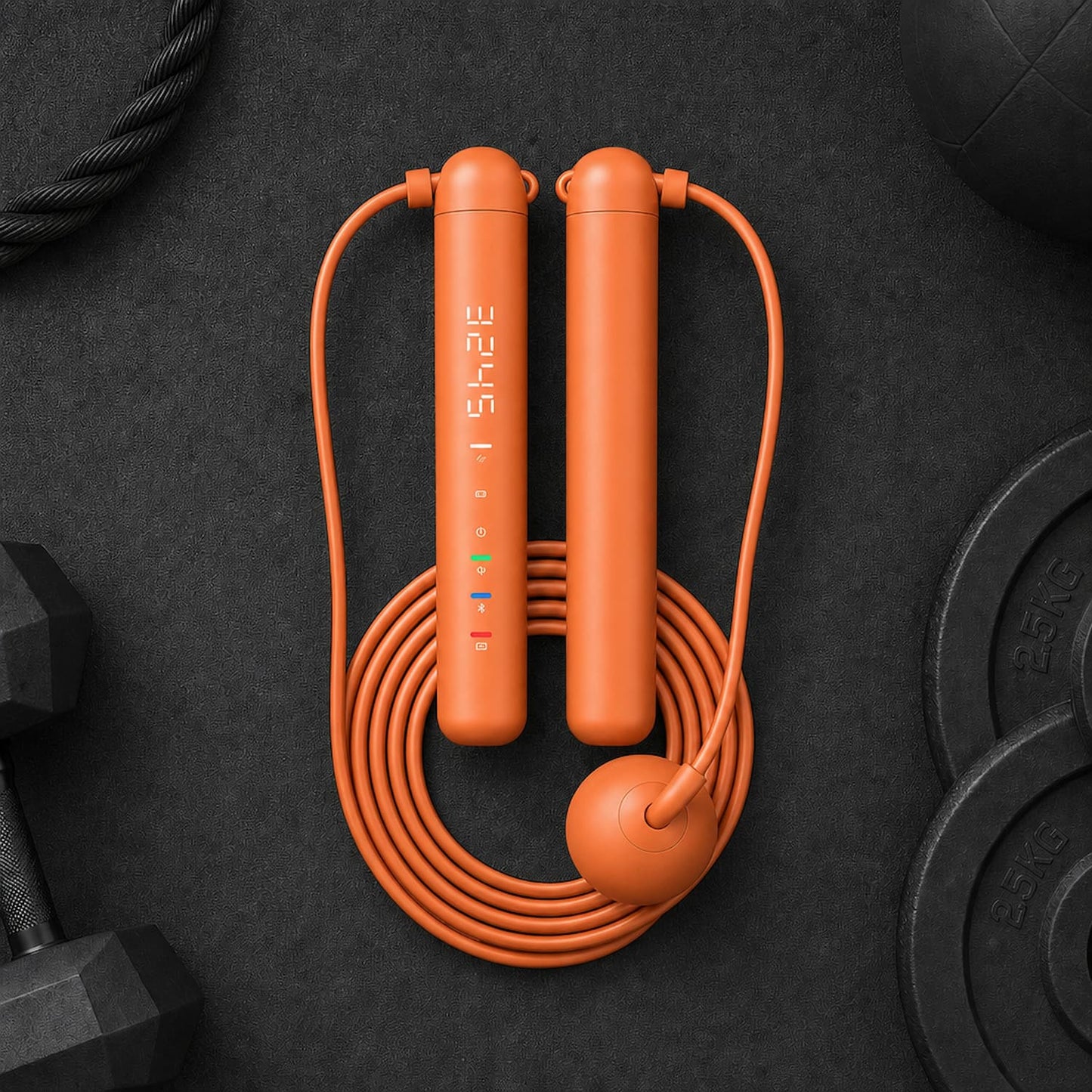 Smart Jump Rope App Tracking LED Display – Crossfit Skipping Rope for Home Gym Cardio Workout