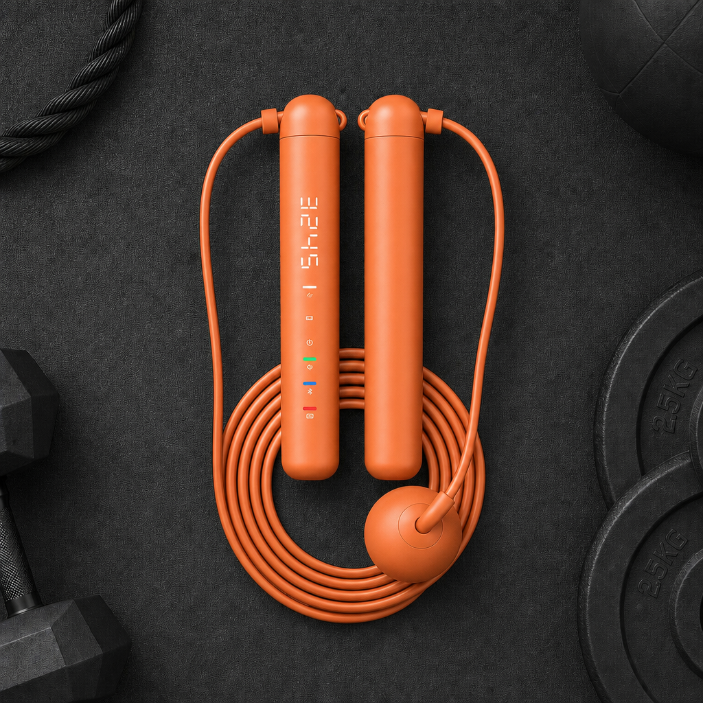 Smart Jump Rope App Tracking LED Display – Crossfit Skipping Rope for Home Gym Cardio Workout